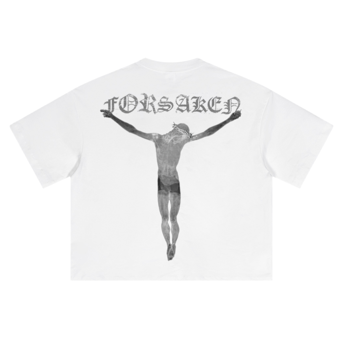 ‘Sacred X-Ray’ Unisex Short-Sleeved Oversized Cropped T-Shirt