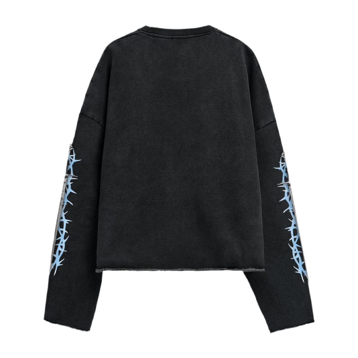 ‘FORSAKEN CHIVALRY’ 440GSM Unisex Washed Cropped Sweatshirt