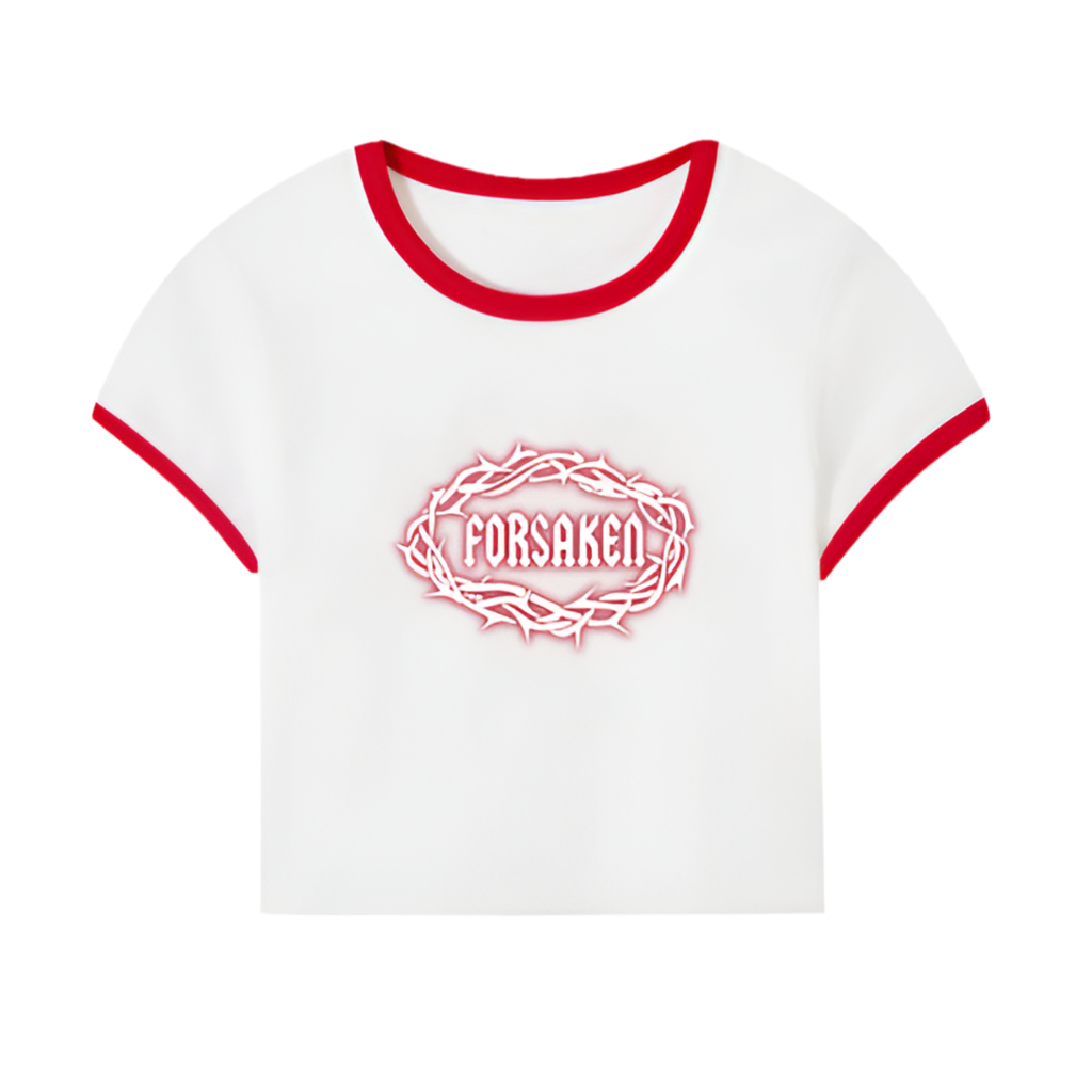 ‘2 Tone Thorn’ Core Baby Tee Color Ribbing(200GSM)