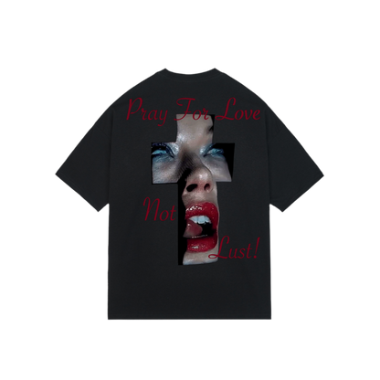 ‘Pray For Love’ Oversized  Drop Shoulders T-shirt