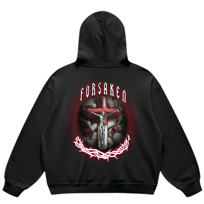 ‘Pain Killer’ Unisex Super Heavyweight Oversized Retro Hoodie