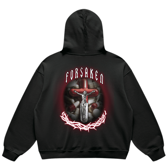 ‘Pain Killer’ Unisex Super Heavyweight Oversized Retro Hoodie