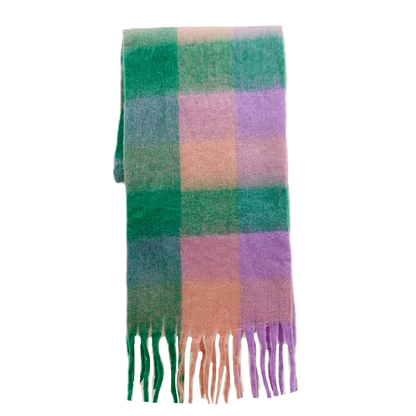 ‘Forsaken Skittles’ Cashmere Tassel Rainbow Scarf