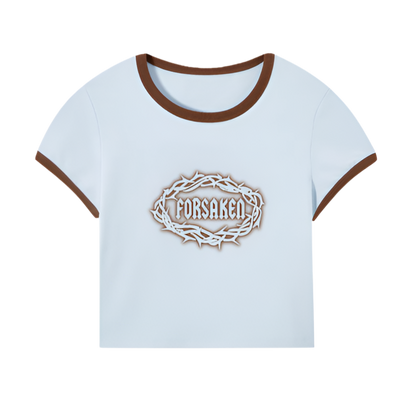 ‘2 Tone Thorn’ Core Baby Tee Color Ribbing(200GSM)