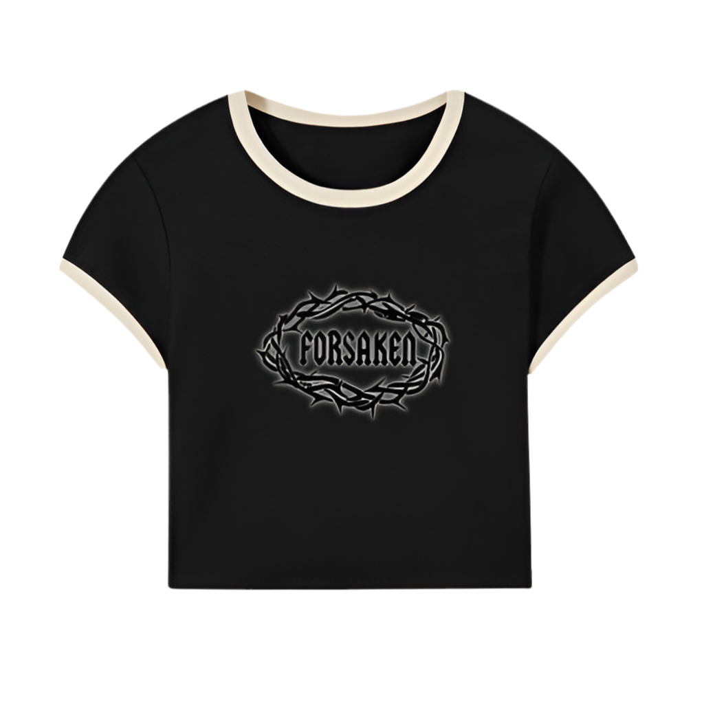 ‘2 Tone Thorn’ Core Baby Tee Color Ribbing(200GSM)